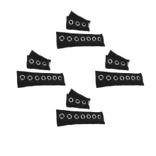 4Pairs Punk Black Cotton Fingerless Arm Sleeves Lightweight Breathable