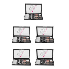 5Sets Praktisches Augenbrauenpuder Set Mit Bürste Und Farbvielfalt