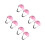 8Pcs Multicolor Doll Mini Construction Plastic Safety Caps 1