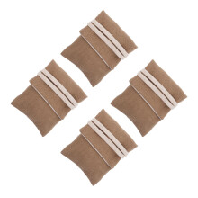 4Pcs Embroidery Small Jewelry Bags Cotton Linen Portable Storage Bags