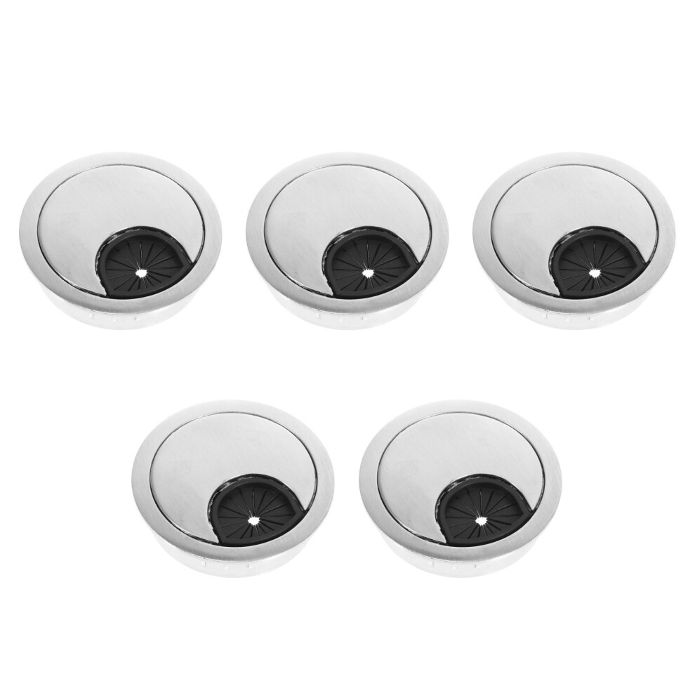 5Pcs Zinc Alloy Round Cable Grommet Cord Hole Cover For Desktop Use 3711318811123
