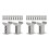 24Pcs Light Grey Plastic Train Track Risers Elevated Bridge Supports 1