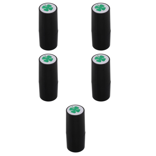 5Pcs Black Golf Ball Stamper Plastic Self-Inking for Golfers Marking