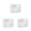 3Pcs Ceramic Divided Plates White Porcelain Tray for Fruit Breakfast 1