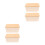 4Pcs Multi Color Plastic Storage Boxes with Bamboo Lid for Pantry Use 1