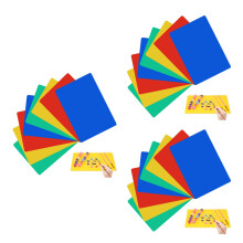 24Pcs Reusable Plastic Clay Mats for Kids Creative Crafting Play Tools