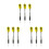 9Pcs Yellow Needle Tipped Darts Pin Type Drop-Resistant Accessories 1