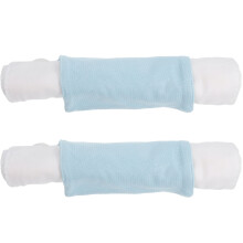 2Pcs Blue Cotton Gauze Sweat Towel Pads for Adults