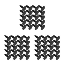 60Pcs Black Nylon Plastic Fasteners for Car Bumper and Interior Clips