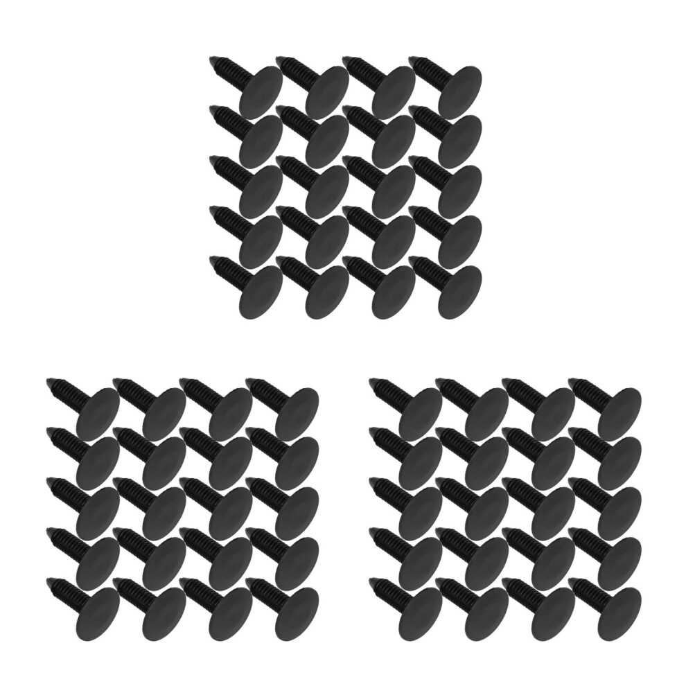60Pcs Black Nylon Plastic Fasteners For Car Bumper And Interior Clips 3711318829753
