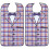 2Pcs Elder Mealtime Bib Adjustable Waterproof Clothing Protector Bib 2