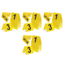 60Pcs Yellow Evidence Markers for Crime Scene and Table Use