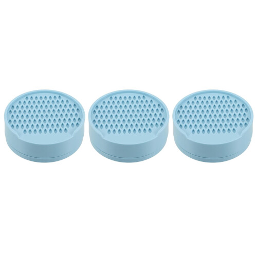 3Sets Compact Manual and Rice Grain Mill Tray Blue Plastic