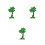 3Pcs Green Palm Tree Lights LED with for Events 1