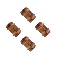 4Pcs Wooden Violet Brain Teaser Boxes with Complex Hidden Compartments
