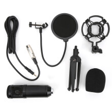 Durable Flexible Construction USB Microphone Clear Sound No Disturbance Scissor Boom Arm Stand High Sensitivity Studio Cardioid Condenser Mic for