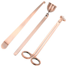 Candle Snuffer Candle Wick Trimmer Set - Comfortable Handle Design Stainless Steel Prevent Soot Buildup Durable Rust Resistant Elegant Candle