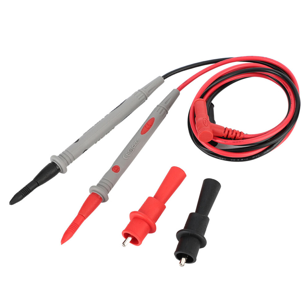 Voltmeter Probe Test Leads, Banana Plug Multimeter Probes Digital Clamp Tester Adjustable Test Probe Freeze Resistant Flexible Pvc Insulated Heat 9049227886777