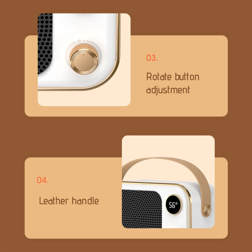 Ceramic Space Heater with Overheat and Tip-Over Protection 1