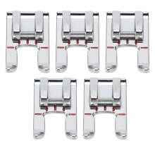 Satin Stitches Presser Foot Applique Stitches Taper Stitches Open Toe Clear View Grooved Sole Accurate Stitching Sturdy Stainless Steel Creative