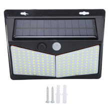 IP65Waterproof Solar Motion Sensor Lights Outdoor LED Security Lights Easy Installation Wide Angle Illumination Energy Efficient Wireless Lighting