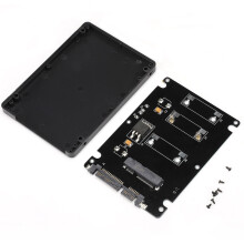 Adaptador MSATA SSD para SATA com chave seletora integrada para SSD NGFF em gabinete compacto com suporte para chave B e tecnologia de resfriamento