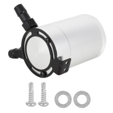 Aluminum Oil Catch Can Compact Size Oil Separator Reservoir Tank Baffled Oil Catch Can Engine Protection Preventing Carbon Buildup Universal Oil