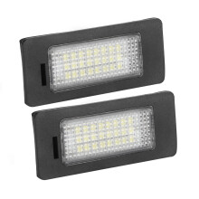 LED-kentekenplaatverlichting voor BMW-voertuigen, gelijkmatige verlichting, krachtige SMD-chips met ingebouwde CAN-buscontroller, plug-and-play