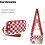 Καρό πορτοφόλια για γυναίκες, πορτοφόλι RFID crossbody με 4 φερμουάρ, θήκη πιστωτικής 7