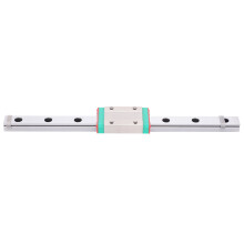 Trilho linear portátil, tamanho compacto, alta precisão, sistema de lubrificação de baixo atrito, design de 4 pontos, dureza superficial HRC59,5,