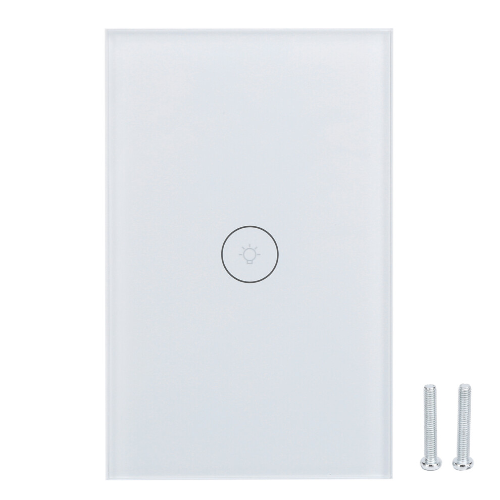 Smart Switch With Timer Schedule Wi-Fi Light Switch Glass Panel Voice Control App Control Work With Tuya No Hub Required Need Neutral Wire 9028731882550
