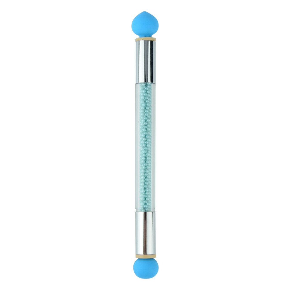 Ombre Nails Design Nail Art Brush Set With Double Headed Nail Brush Gradient Shading Effect Replaceable Sponge Head Acrylic Nail Painting Brushes