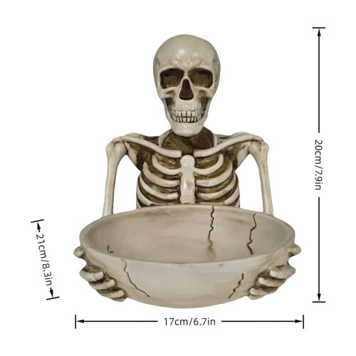 Halloween Skeleton Storage Tray Skull Design 1 Piece 2