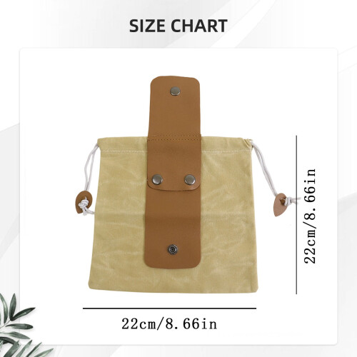 Waxed Canvas Foraging Bag Outdoor Use 1 Pack 2