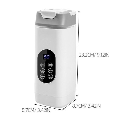 Copo de suco pessoal compacto com carregamento USB e função de autolimpeza. 1