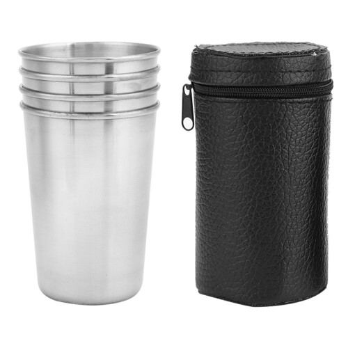 Ανοξείδωτο ατσάλινο γυάλινο δοχείο ποτών Barware για εξωτερική χρήση, φορητό δοχείο