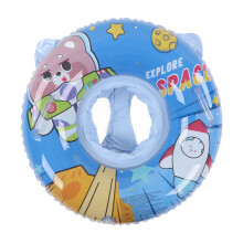Schwimmhilfe für Kleinkinder mit Griff, Sicherheitssitz, aufblasbares Floß, niedliches Tiermotiv, weich und hautfreundlich für Kinder – für