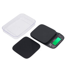 Digitale weegschaal met timer en tarrafunctie voor filterkoffie, geschikt voor filterkoffie, met ingebouwde timer en USB-oplaadfunctie.