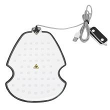 Infrared Light Therapy Belt for Pain Relief, Hands-Free Red Light Mat with Heat Function for Neck Back Knee Feet Treatment, Portable Recovery and