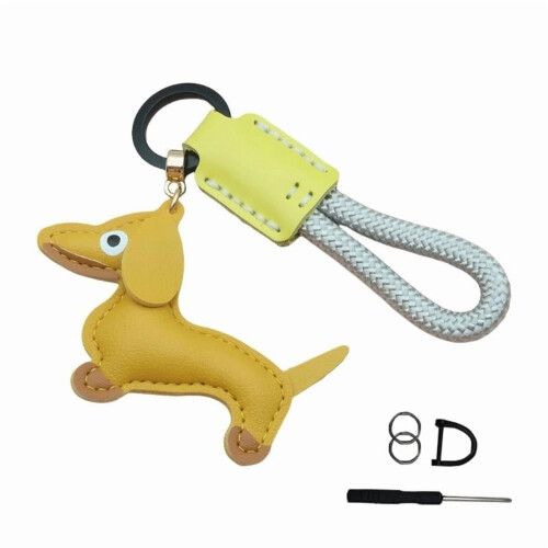 Porte-clés en cuir teckel – 1 pièce 1