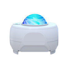 Fjernbetjent galakse-natlysprojektor stjerneklar tåge loftslampe med LED-bluetooth-højttaler hvid støjmaskine automatisk sluk-timer justerbar