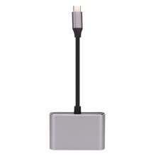 Nopeasti muuntava ja lataava USB C - HDMI -sovitin, jossa on kaksi videoporttia, Ultra HD Type C -sovitin, nopea tiedonsiirto, laaja yhteensopivuus