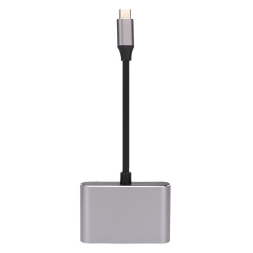 Γρήγορη μετατροπή και φόρτιση προσαρμογέα USB C σε HDMI με διπλές θύρες βίντεο,