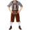 Σετ Lederhosen Oktoberfest για άνδρες, τιράντες, με επένδυση για την άνεσή σας, περίτεχνα 1