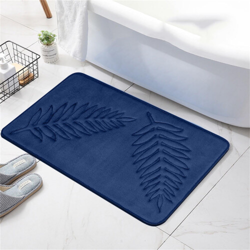 Marineblauwe antislip vloerkleed 40x60cm 1