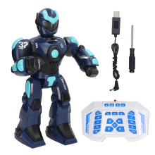 Programmable Gesture Control Robot for Kids, Remote Controlled Smart Rechargeable Robot with Singing Dancing LED Eyes Obstacle Avoidance Auto Display