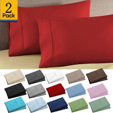 Pillowcases Brushed Microfiber 2-Pack 20x30 Inch Red