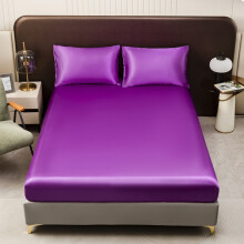 Drap-housse double en satin de soie noir, poches profondes (90 x 190 x 35 cm), respirant et inaltérable, entièrement élastiqué
