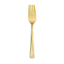 Disposable Party Tableware Set, Disposable Cutlery Glittering Gold Collection with Plates Cups Napkins Cutlery Balloons Flags, Heavyweight Plastic