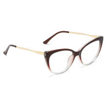Modne okulary do czytania w kształcie kocich oczu dla kobiet, okulary redukujące zmęczenie oczu, z redukcją odblasków i ochroną UV400,